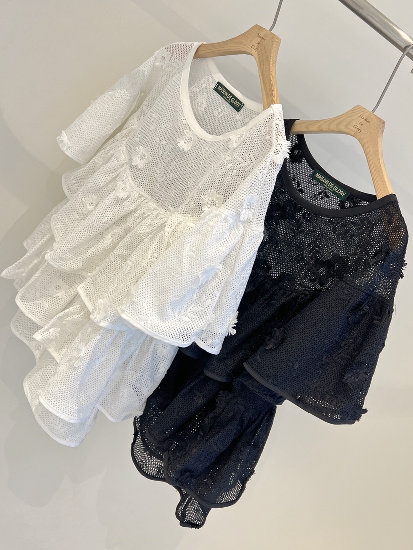 MAISONDEGLORY韓國直郵㊣東大門實拍女裝新款25春夏襯衫蕾絲衫MAISON DE GLORY襯衫/蕾絲衫