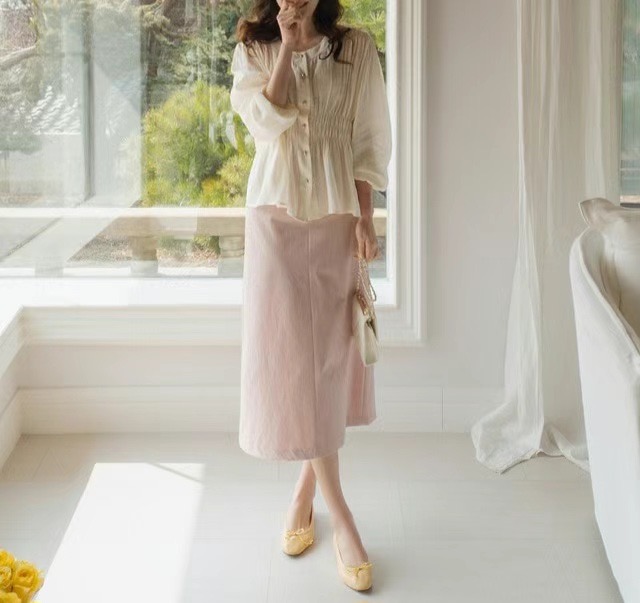 Eden-OT韓國㊣直郵東大門代購女裝新款25春夏時尚襯衫蕾絲衫Eden-OT襯衫/蕾絲衫