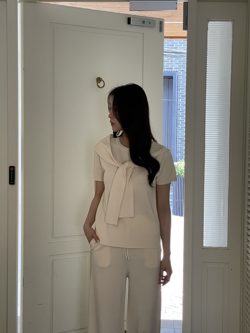 MAYBEEN直郵韓國代購㊣女裝新款25春夏熱賣時尚推薦T恤披肩MAYBEENT恤