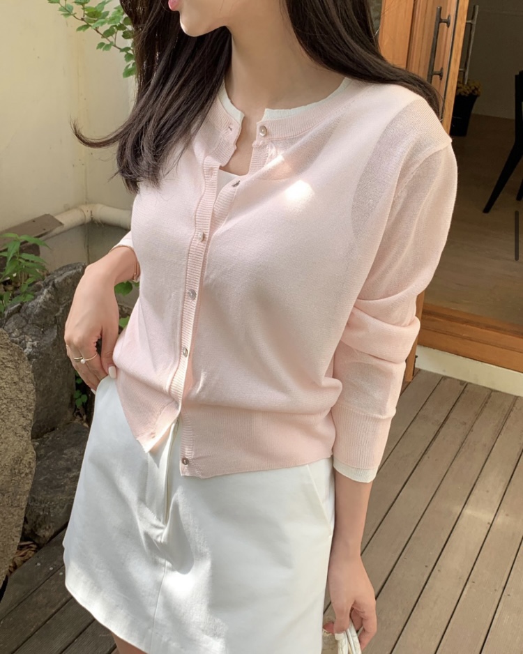 MAYBEEN直郵韓國代購㊣女裝新款推薦人氣時尚休閑針織衫開衫MAYBEEN針織衫圖色6