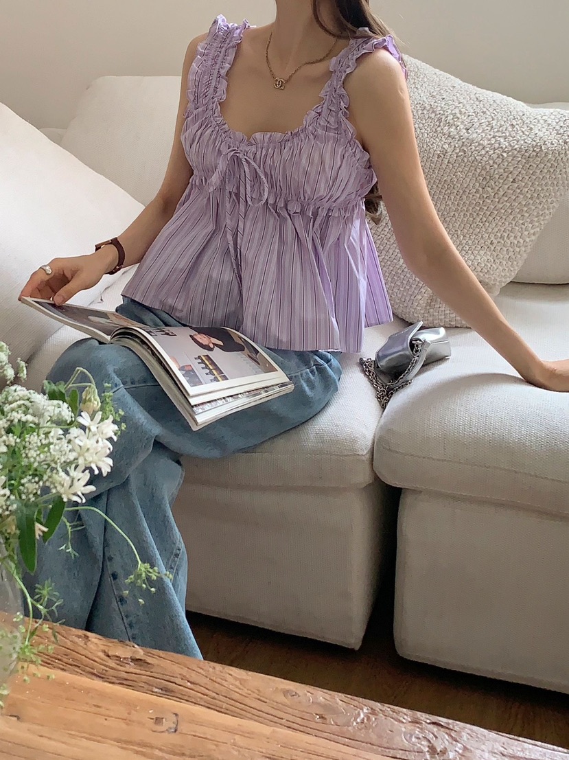 CRONG韓國㊣直郵東大門代購女裝新品25春夏熱賣休閑吊帶背心CRONG吊帶/背心