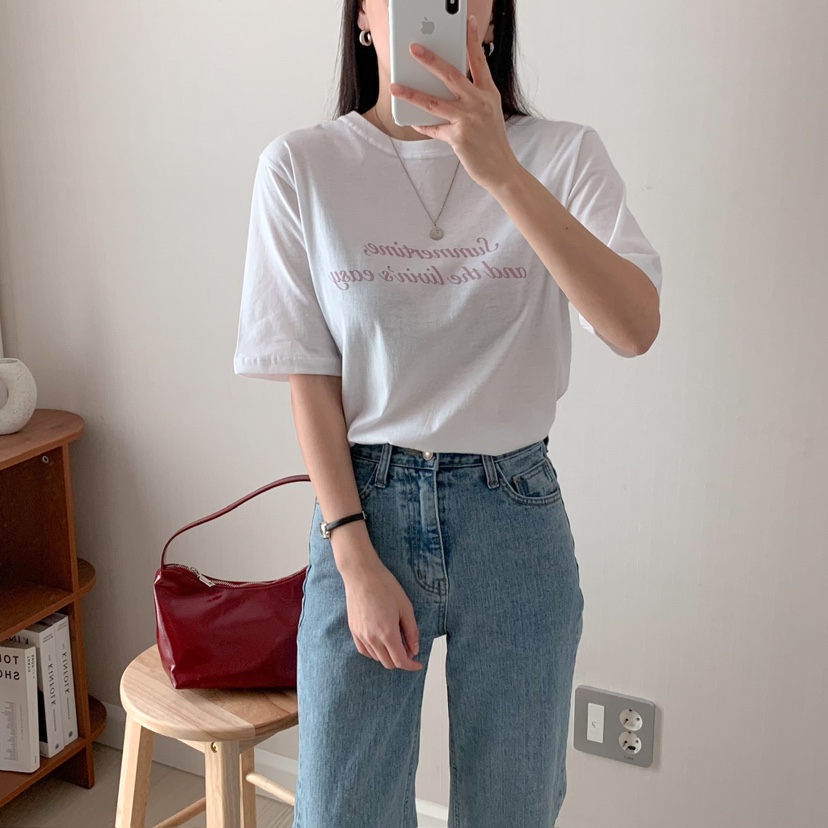 HELLO JINI韓國㊣直郵東大門代購女裝新品休閑時尚熱賣T恤HELLO JINIT恤