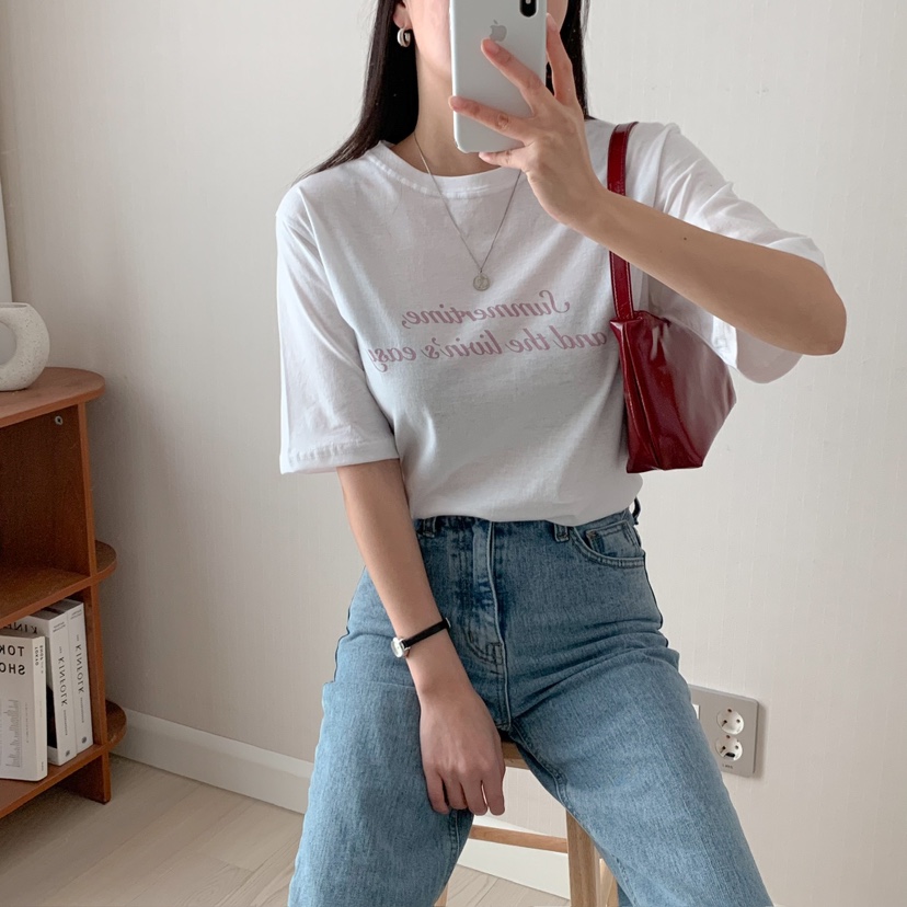 HELLO JINI韓國㊣直郵東大門代購女裝新品休閑時尚熱賣T恤HELLO JINIT恤
