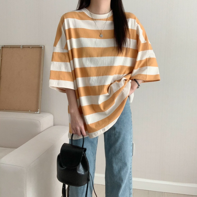 FROMJINI韓國㊣直郵東大門代購女裝新款時尚休閑熱賣25春夏T恤FROMJINIT恤