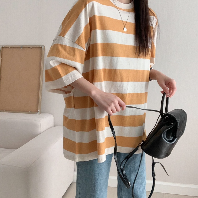 FROMJINI韓國㊣直郵東大門代購女裝新款時尚休閑熱賣25春夏T恤FROMJINIT恤