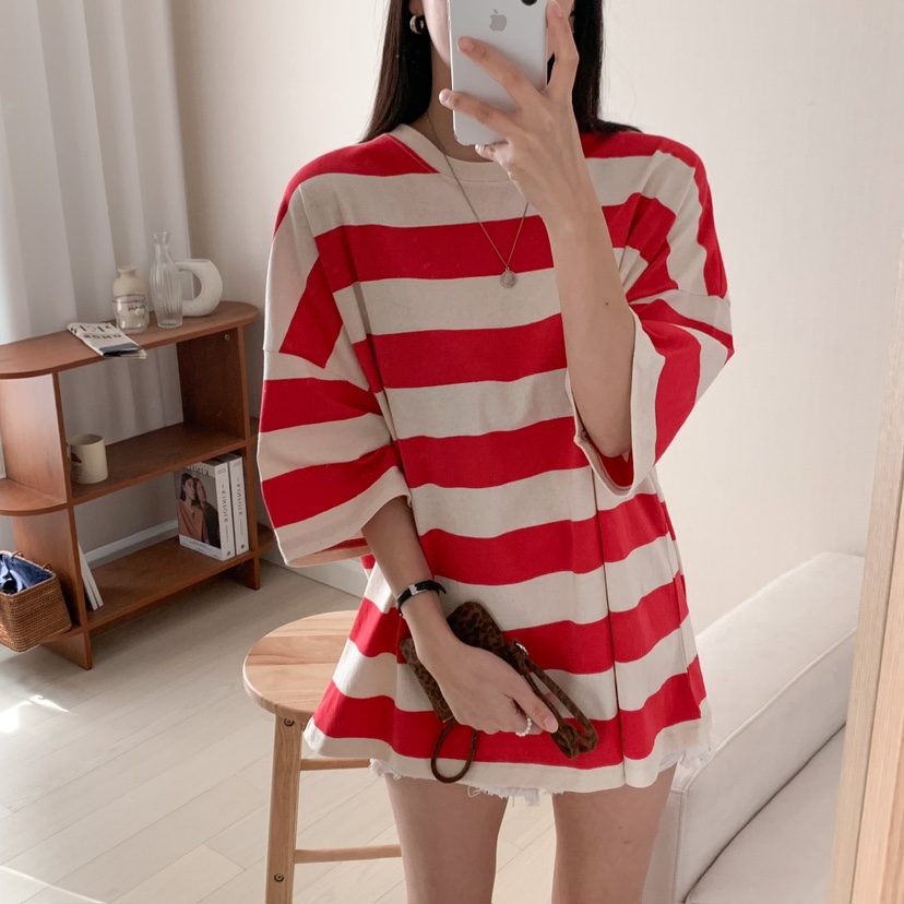 FROMJINI韓國㊣直郵東大門代購女裝新款時尚休閑熱賣25春夏T恤FROMJINIT恤