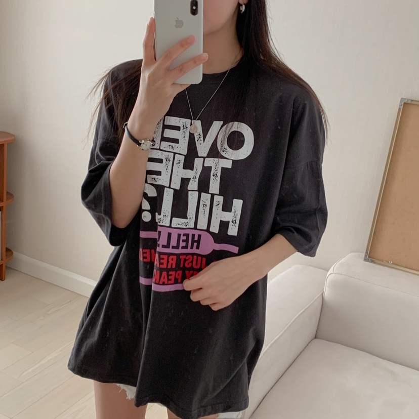 FROMJINI韓國直郵㊣女裝新品熱賣25春夏推薦人氣時尚休閑T恤FROMJINIT恤