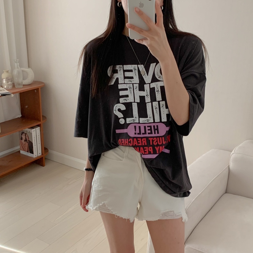 FROMJINI韓國直郵㊣女裝新品熱賣25春夏推薦人氣時尚休閑T恤FROMJINIT恤圖色2