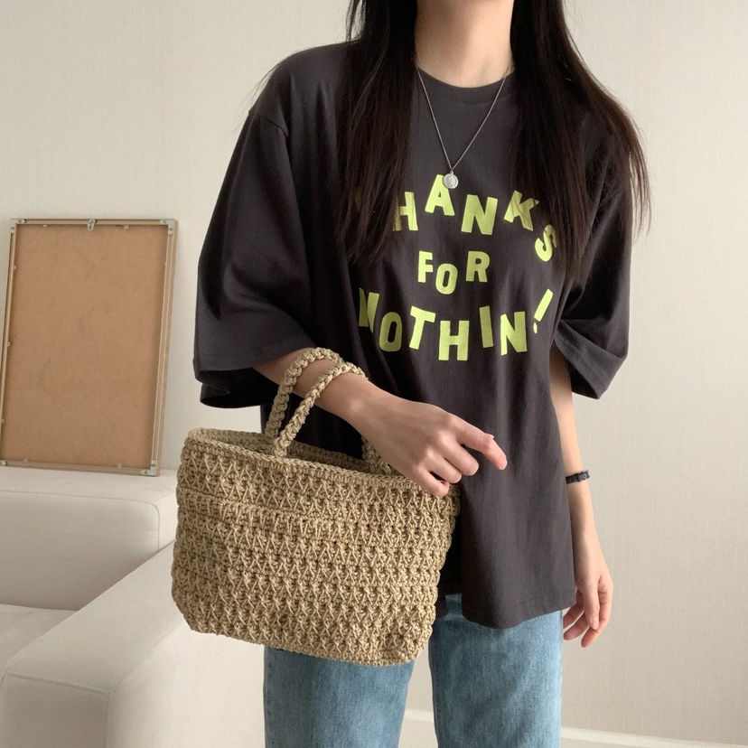 FROMJINI韓國直郵㊣女裝新品時尚熱賣25春夏推薦人氣休閑T恤FROMJINIT恤