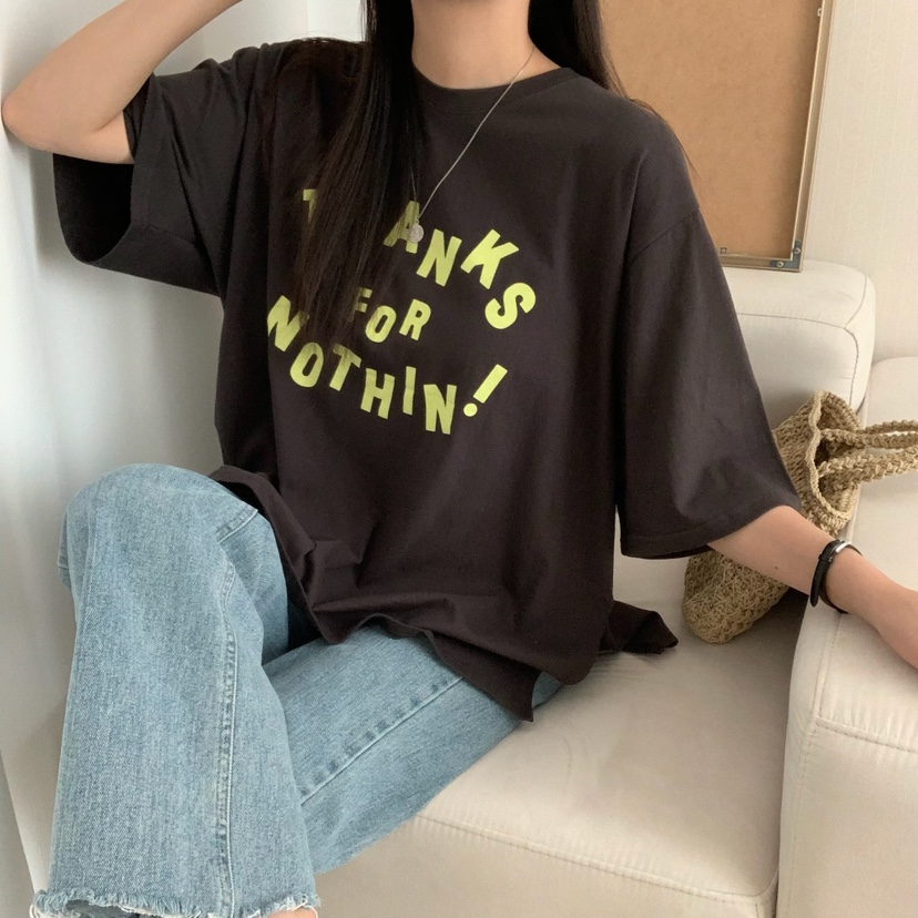 FROMJINI韓國直郵㊣女裝新品時尚熱賣25春夏推薦人氣休閑T恤FROMJINIT恤