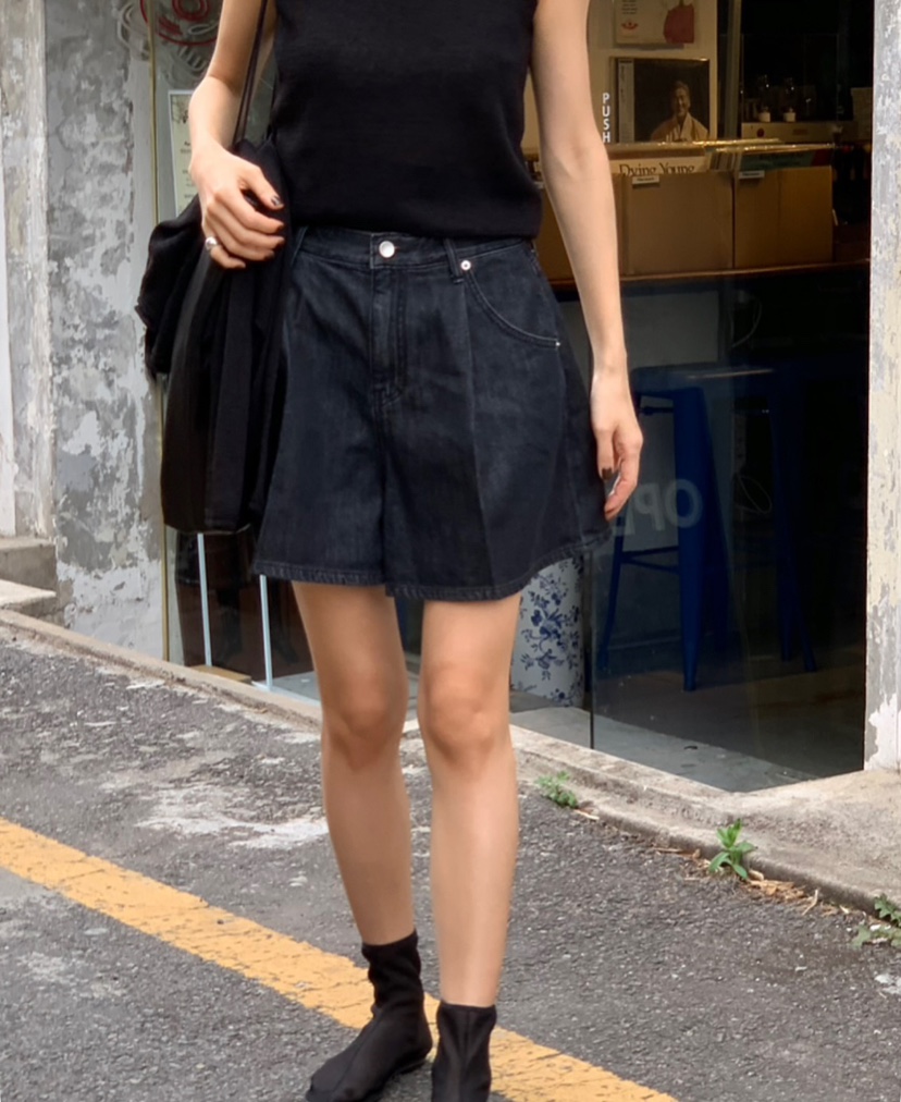 A Flan韓國直郵㊣女裝新款休閑時尚熱賣人氣推薦25春夏短褲AFN/A Flan短褲