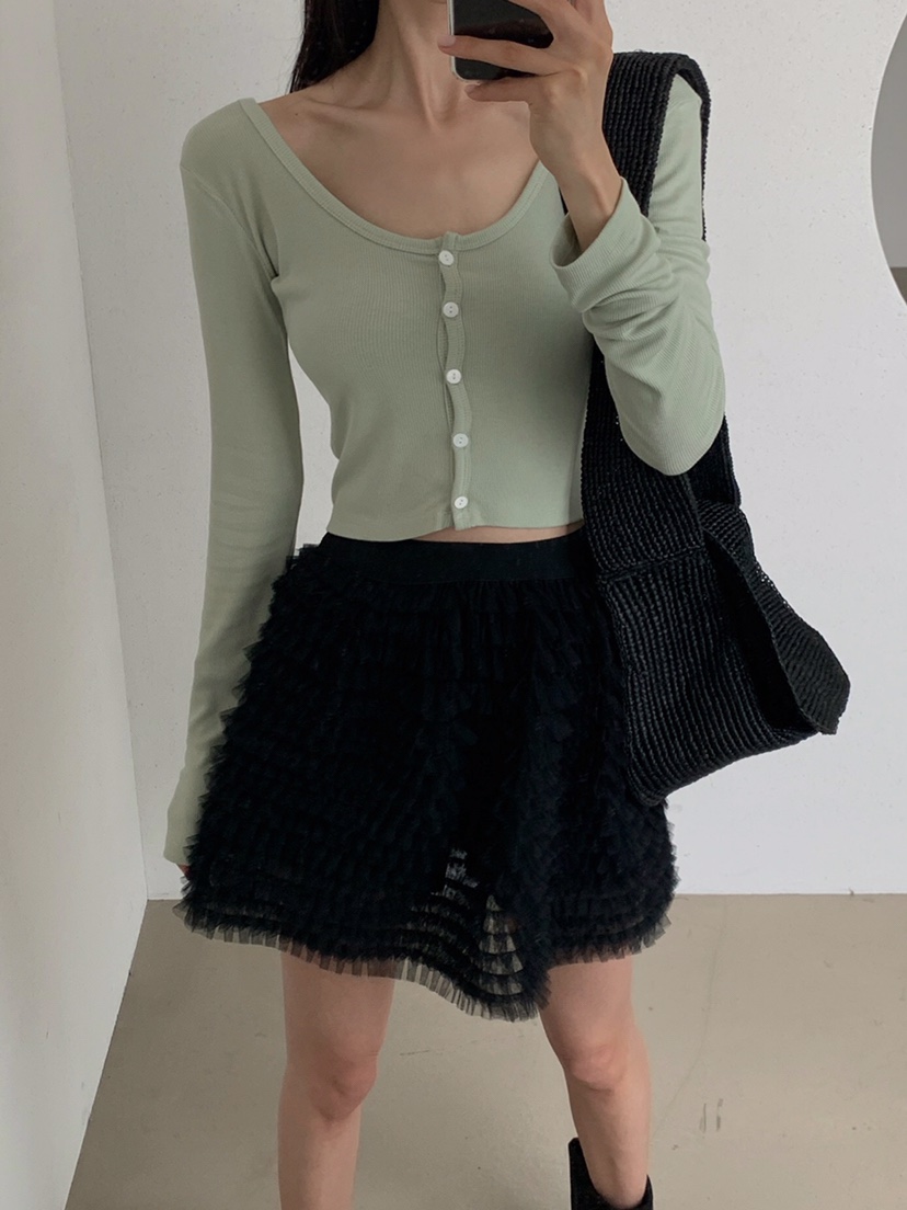VERANDA直郵韓國代購㊣女裝新品休閑推薦人氣熱賣時尚25春夏短裙VERANDA短裙