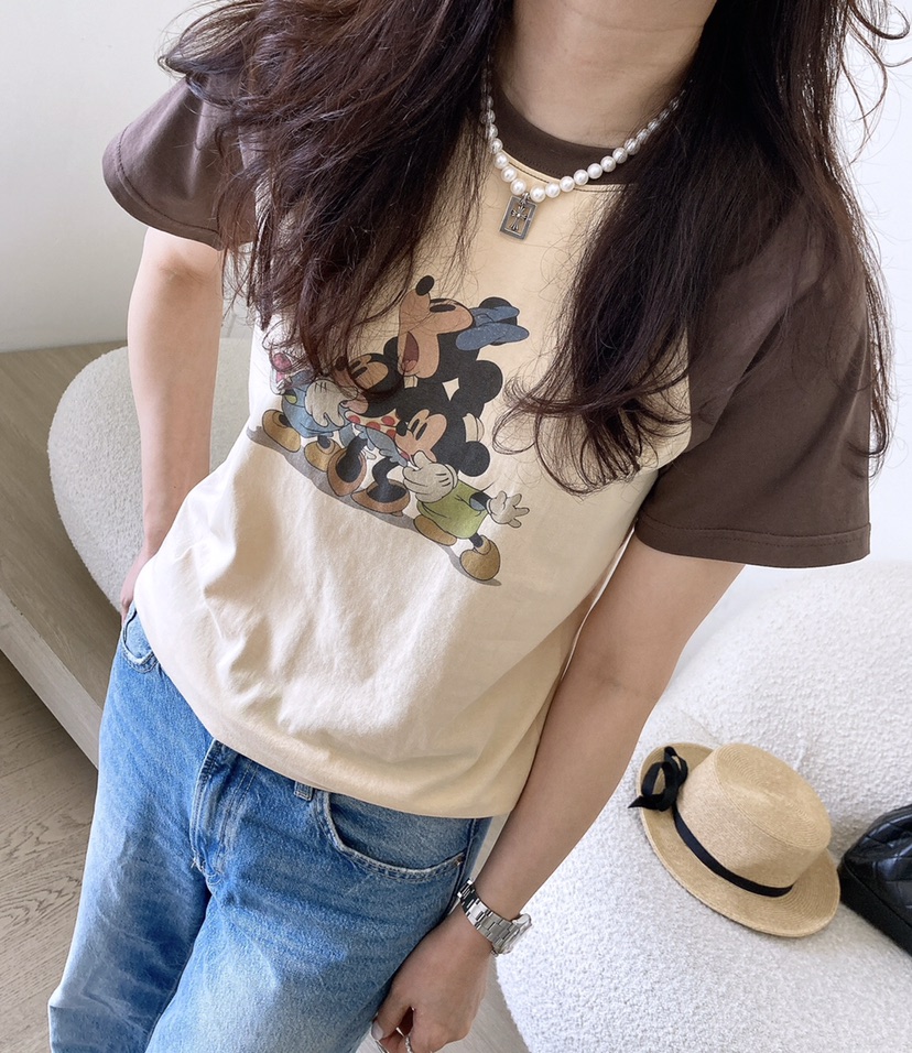 HANNA-A韓國㊣直郵東大門代購女裝新款推薦人氣熱賣25春夏T恤HANNAT恤