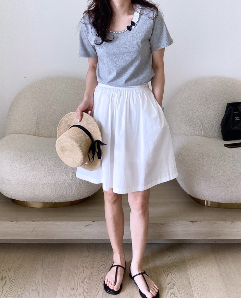 HANNA-A韓國直郵㊣東大門實拍女裝新品休閑熱賣人氣推薦短裙HANNA短裙