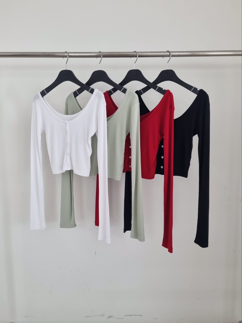 VERANDA韓國直郵㊣女裝新款人氣時尚25春夏休閑長袖T恤開衫VERANDA長袖T恤