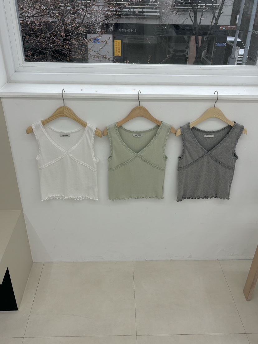 HOME GROUND直郵韓國代購㊣女裝新品熱賣休閑25春夏吊帶背心HOME GROUND吊帶/背心