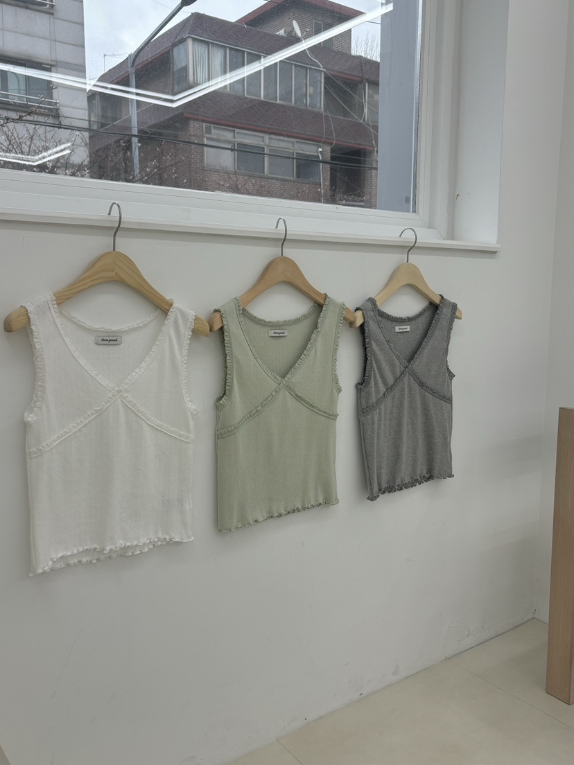 HOME GROUND直郵韓國代購㊣女裝新品熱賣休閑25春夏吊帶背心HOME GROUND吊帶/背心