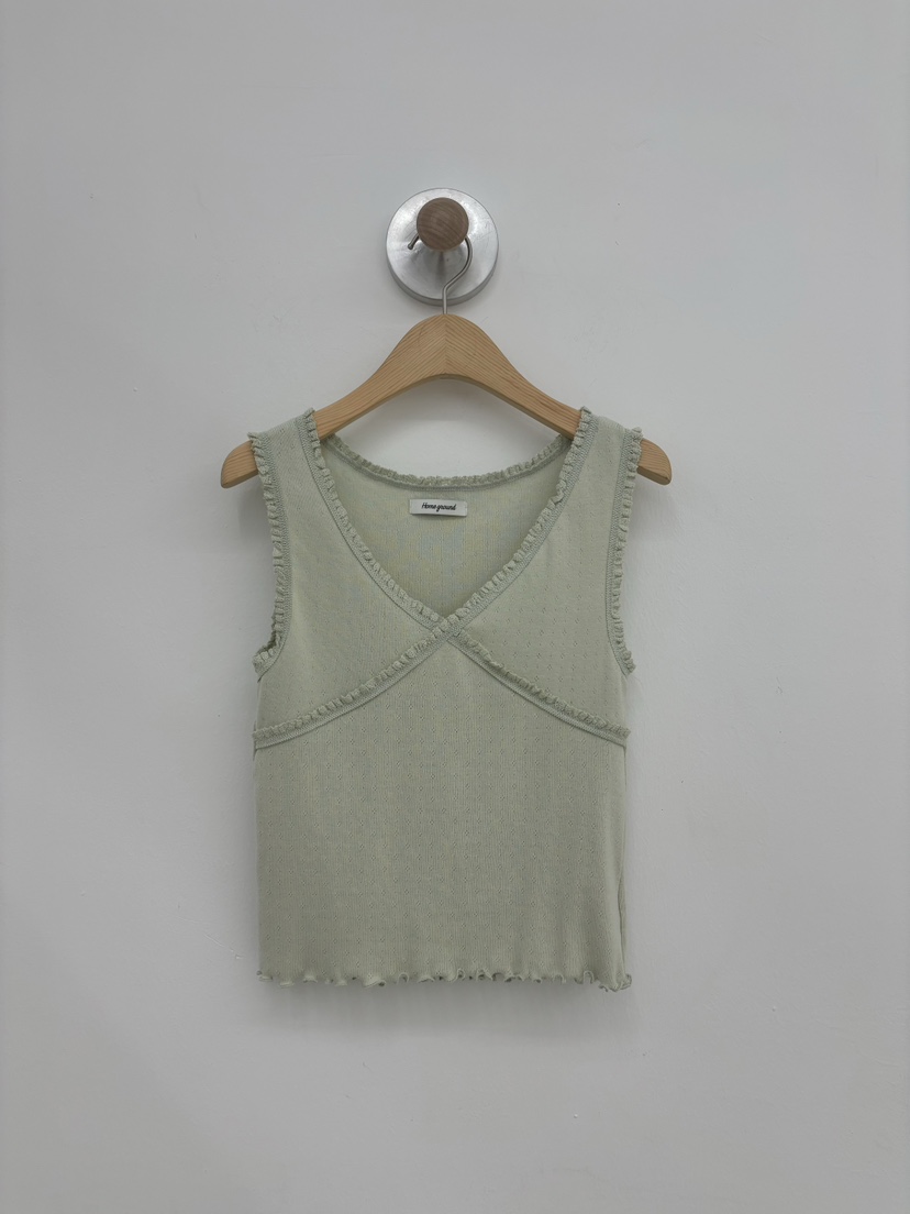 HOME GROUND直郵韓國代購㊣女裝新品熱賣休閑25春夏吊帶背心HOME GROUND吊帶/背心圖色2