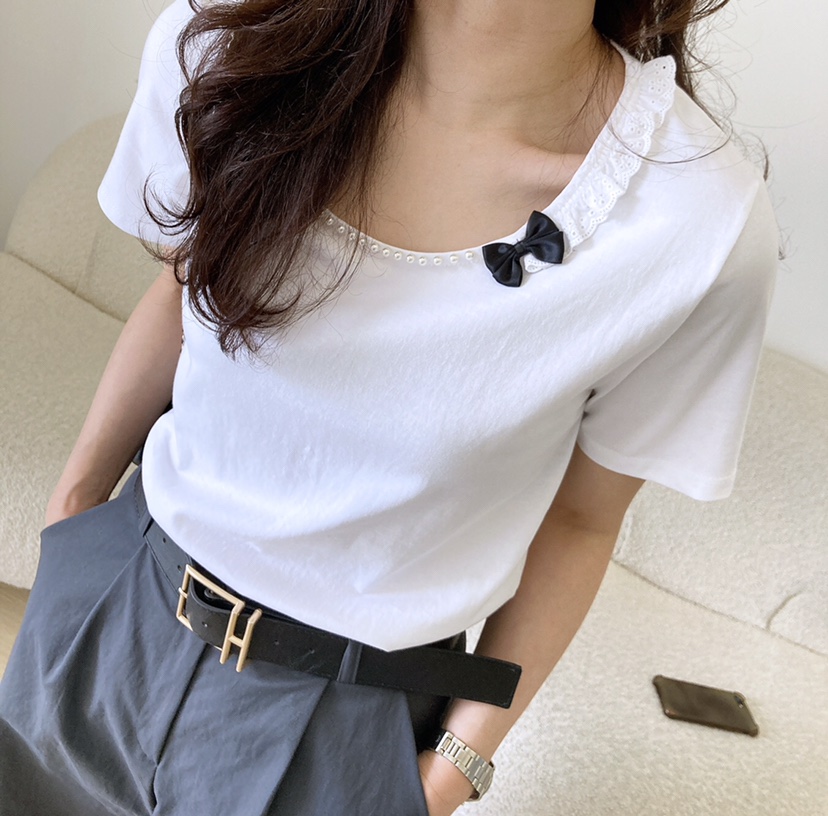 HANNA-A韓國直郵㊣東大門實拍女裝新品時尚推薦人氣休閑T恤HANNAT恤