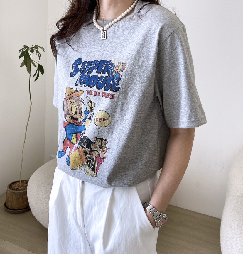 HANNA-A直郵韓國代購㊣女裝新款休閑人氣時尚推薦25春夏T恤HANNAT恤