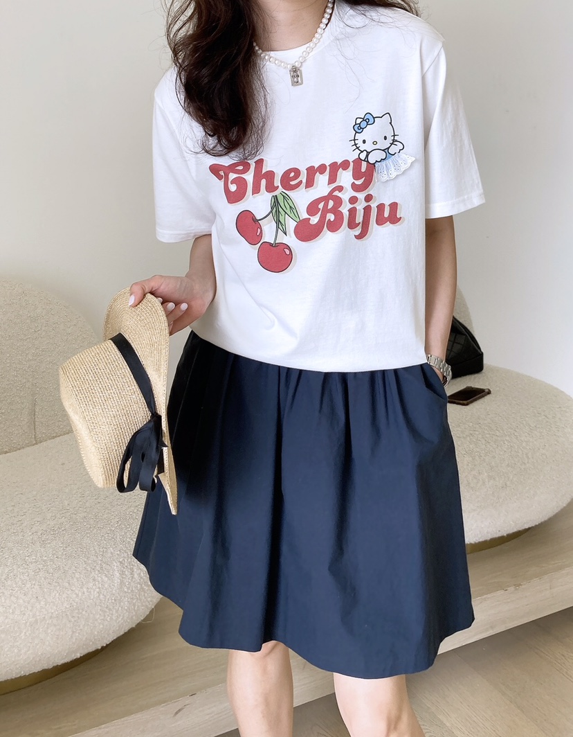 HANNA-A直郵韓國代購㊣女裝新款人氣25春夏推薦時尚熱賣T恤HANNAT恤