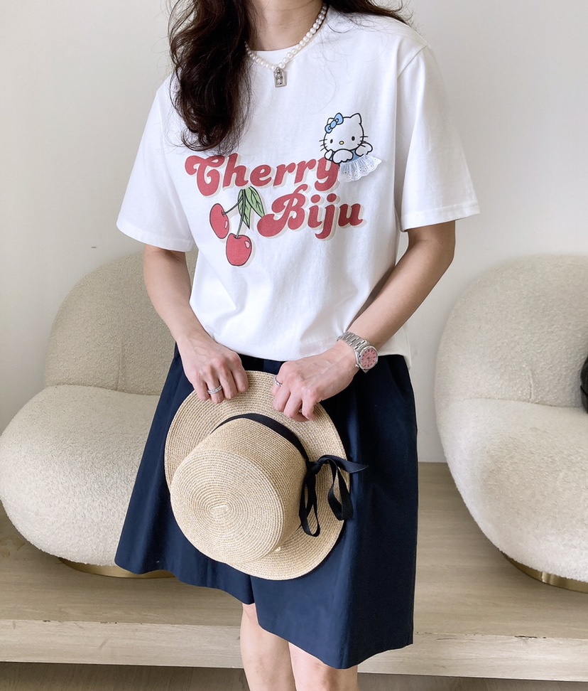 HANNA-A直郵韓國代購㊣女裝新款人氣25春夏推薦時尚熱賣T恤HANNAT恤
