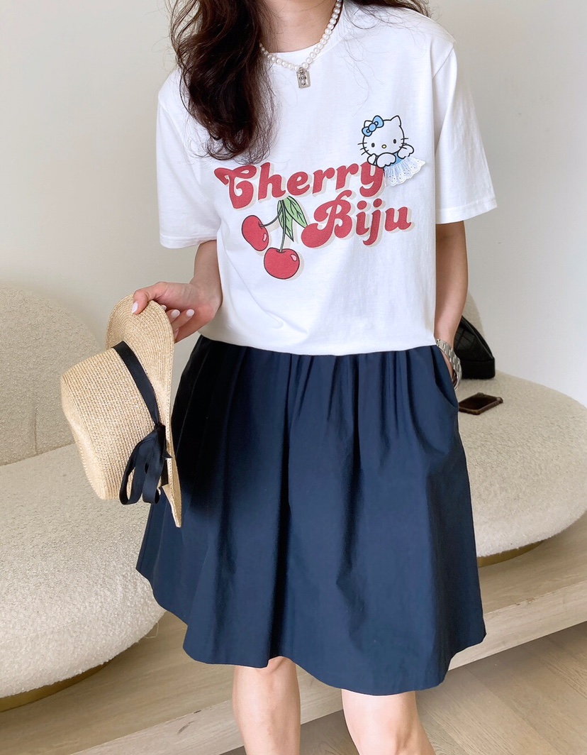 HANNA-A直郵韓國代購㊣女裝新款人氣25春夏推薦時尚熱賣T恤HANNAT恤