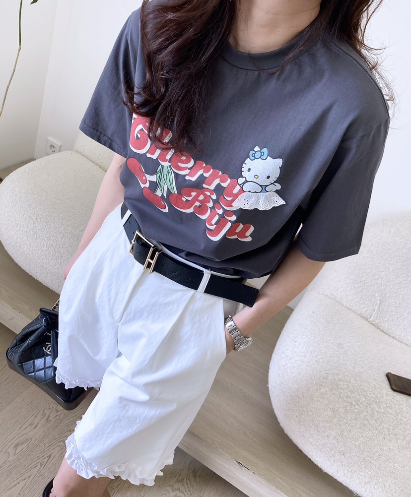 HANNA-A直郵韓國代購㊣女裝新款人氣25春夏推薦時尚熱賣T恤HANNAT恤