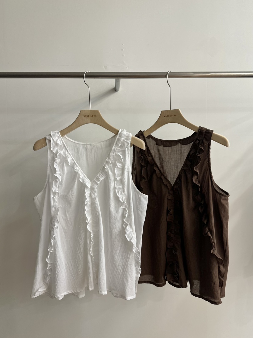 BARCELONA韓國㊣直郵東大門代購女裝新品25春夏休閑吊帶背心BARCE LONA吊帶/背心