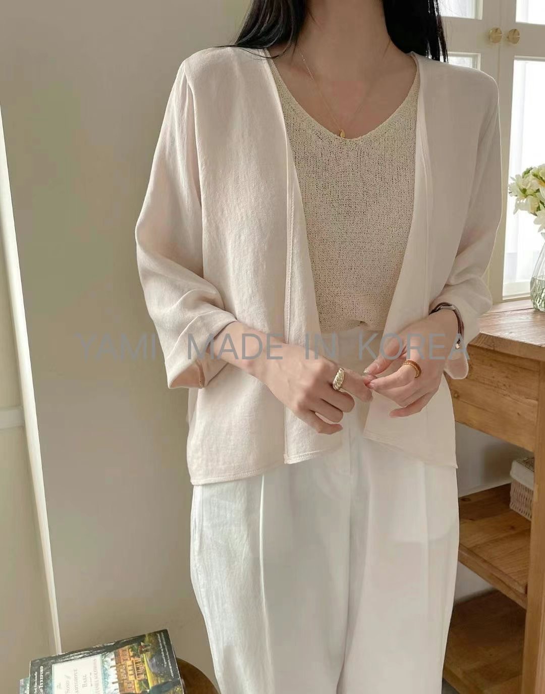 YAMI-야미-T直郵韓國代購㊣女裝新品休閑推薦人氣襯衫蕾絲衫YAMI襯衫/蕾絲衫