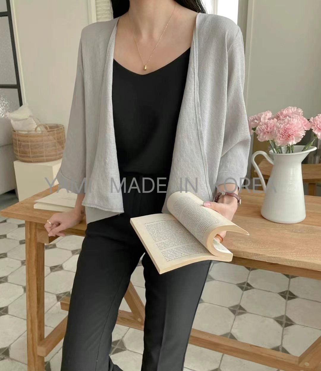 YAMI-야미-T直郵韓國代購㊣女裝新品休閑推薦人氣襯衫蕾絲衫YAMI襯衫/蕾絲衫