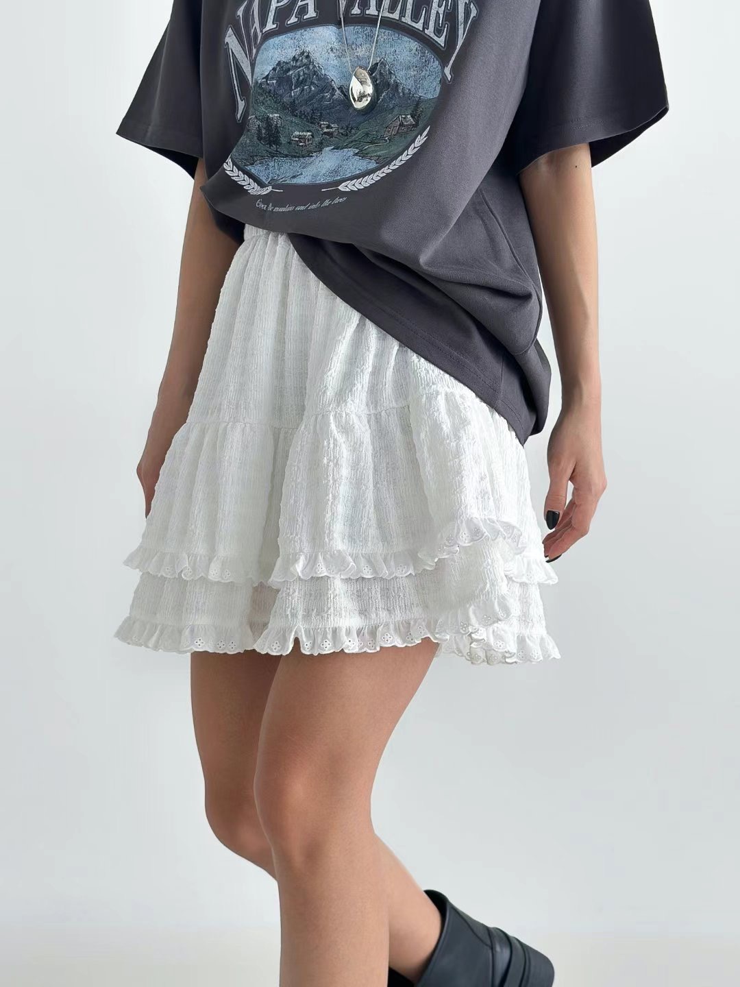 ALICE S CLOSET韓國直郵㊣東大門實拍女裝新品人氣休閑短裙ALICE S CLOSET短裙