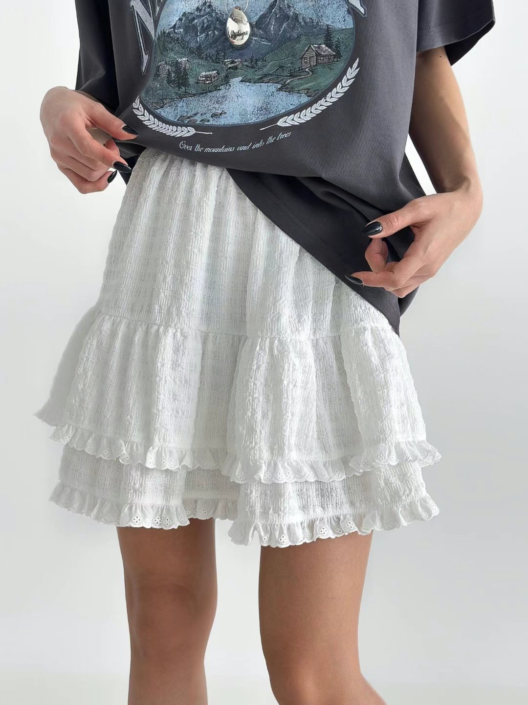 ALICE S CLOSET韓國直郵㊣東大門實拍女裝新品人氣休閑短裙ALICE S CLOSET短裙