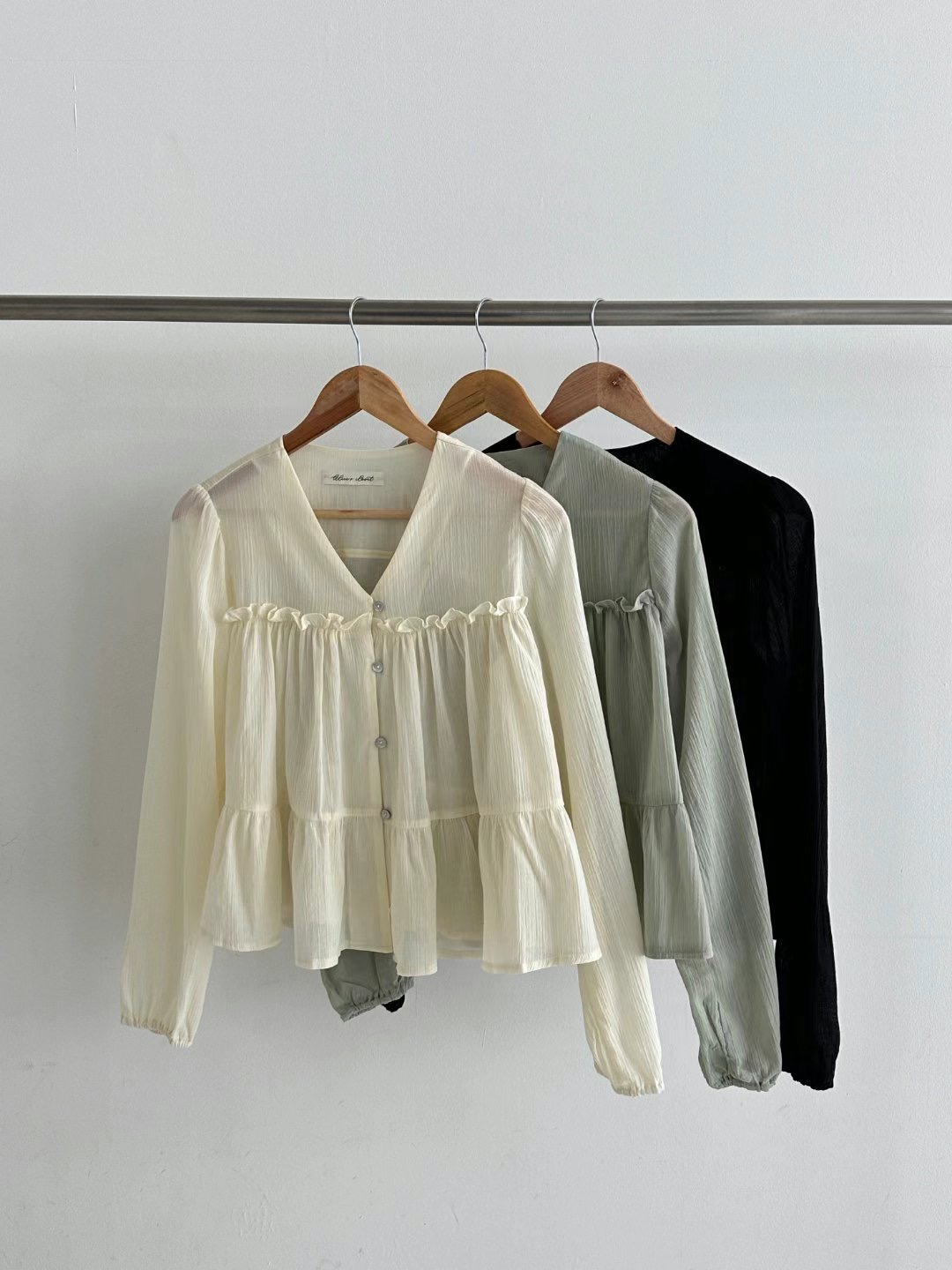 ALICE S CLOSET直郵韓國代購㊣女裝新款推薦25春夏襯衫蕾絲衫ALICE S CLOSET襯衫/蕾絲衫圖色3左三色