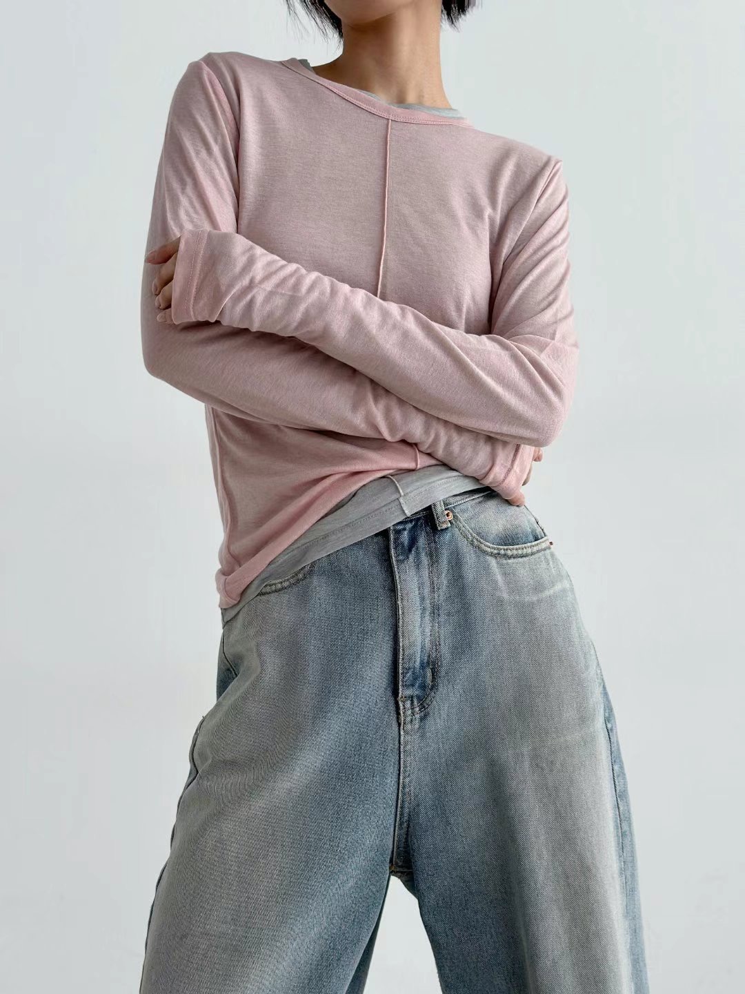 ALICE S CLOSET直郵韓國代購㊣女裝新款25春夏推薦長袖T恤ALICE S CLOSET長袖T恤