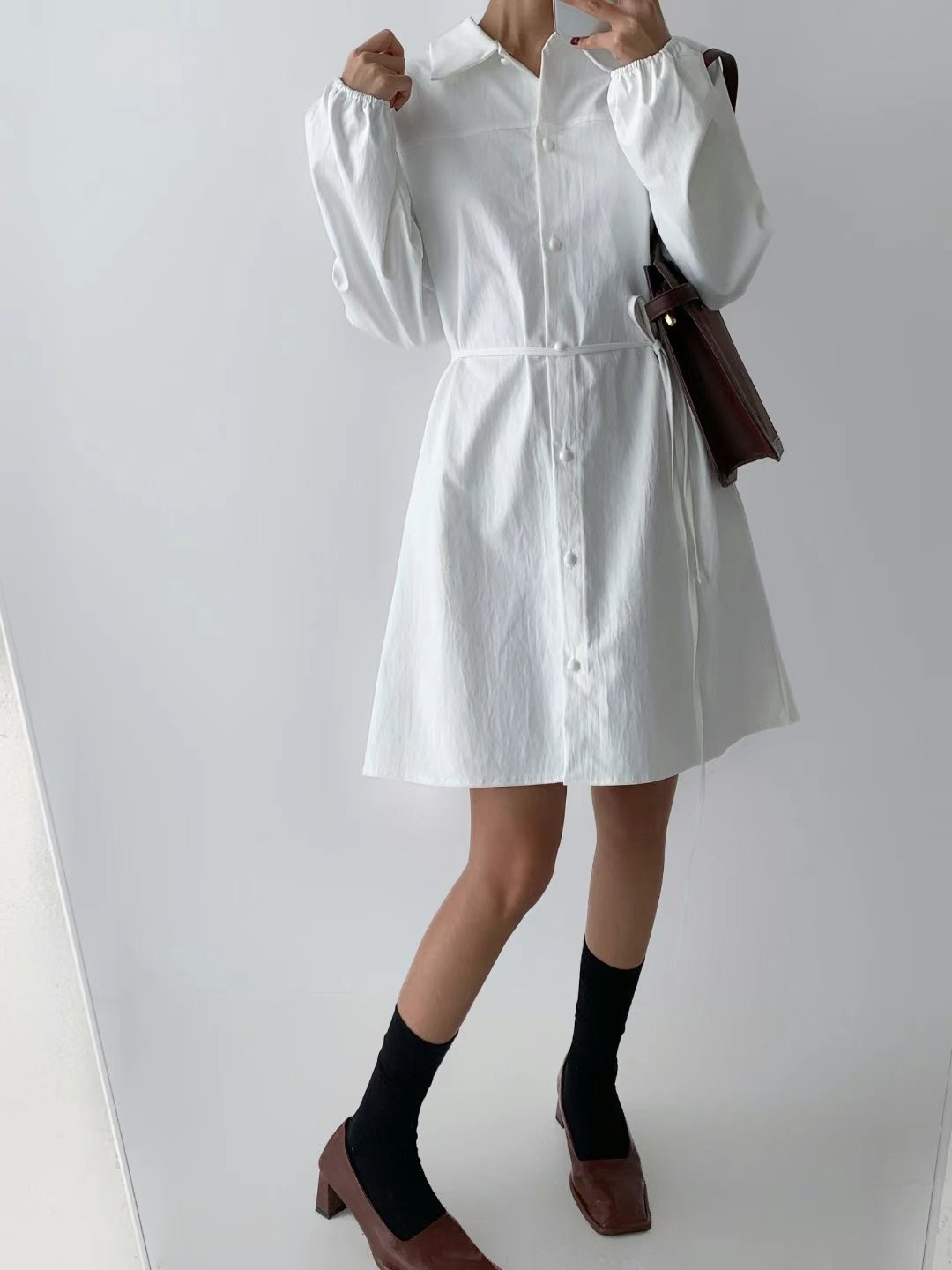ALICE S CLOSET直郵韓國代購㊣女裝新品人氣連衣裙含腰繩ALICE S CLOSET連衣裙