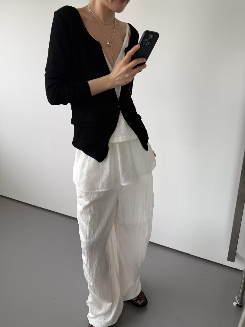 MINIMUZE韓國㊣直郵東大門代購女裝新品25春夏推薦熱賣休閑褲MINIMUZE休閑褲