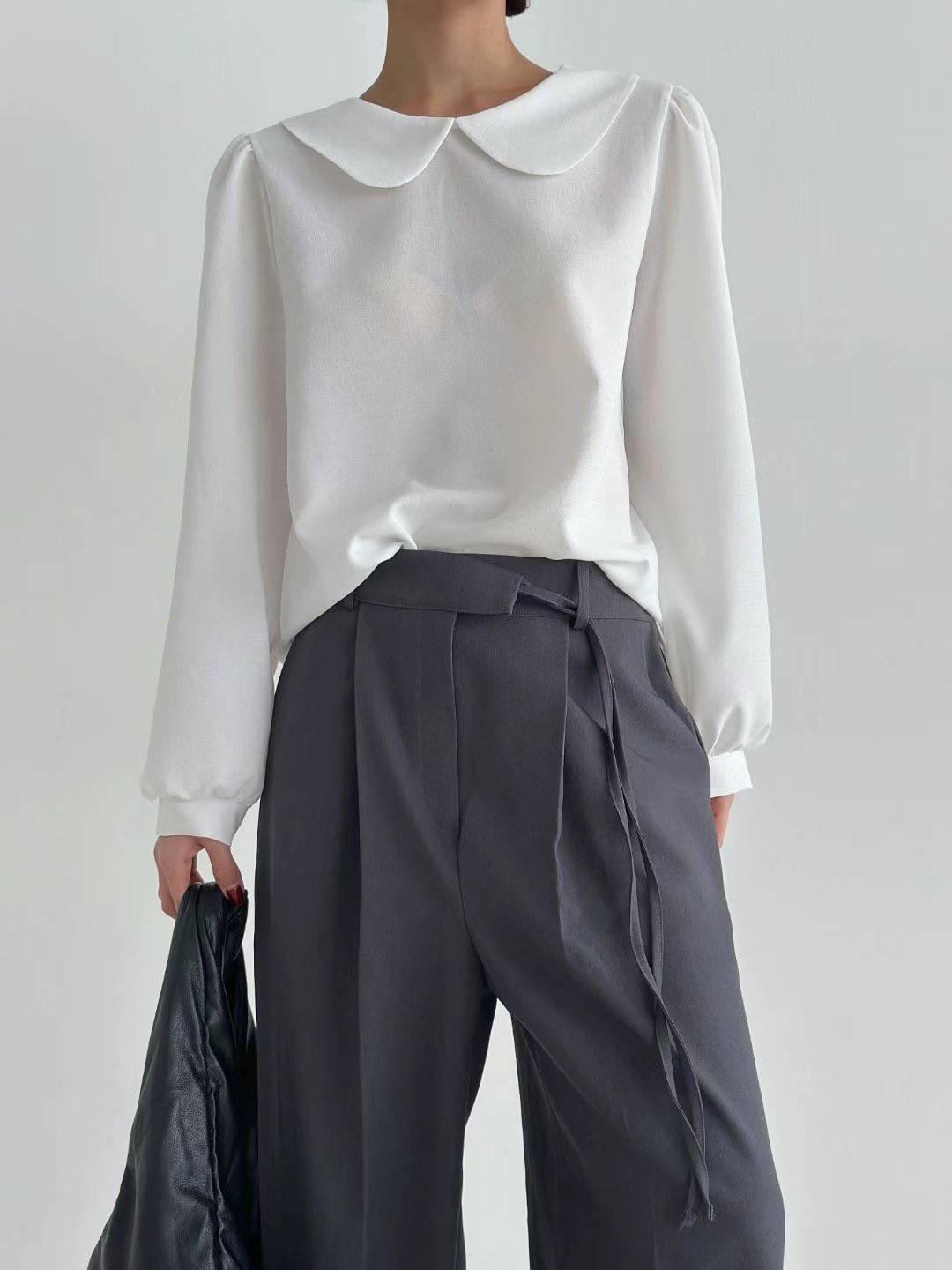 ALICE S CLOSET韓國直郵㊣東大門實拍女裝新款推薦襯衫蕾絲衫圓領ALICE S CLOSET襯衫/蕾絲衫