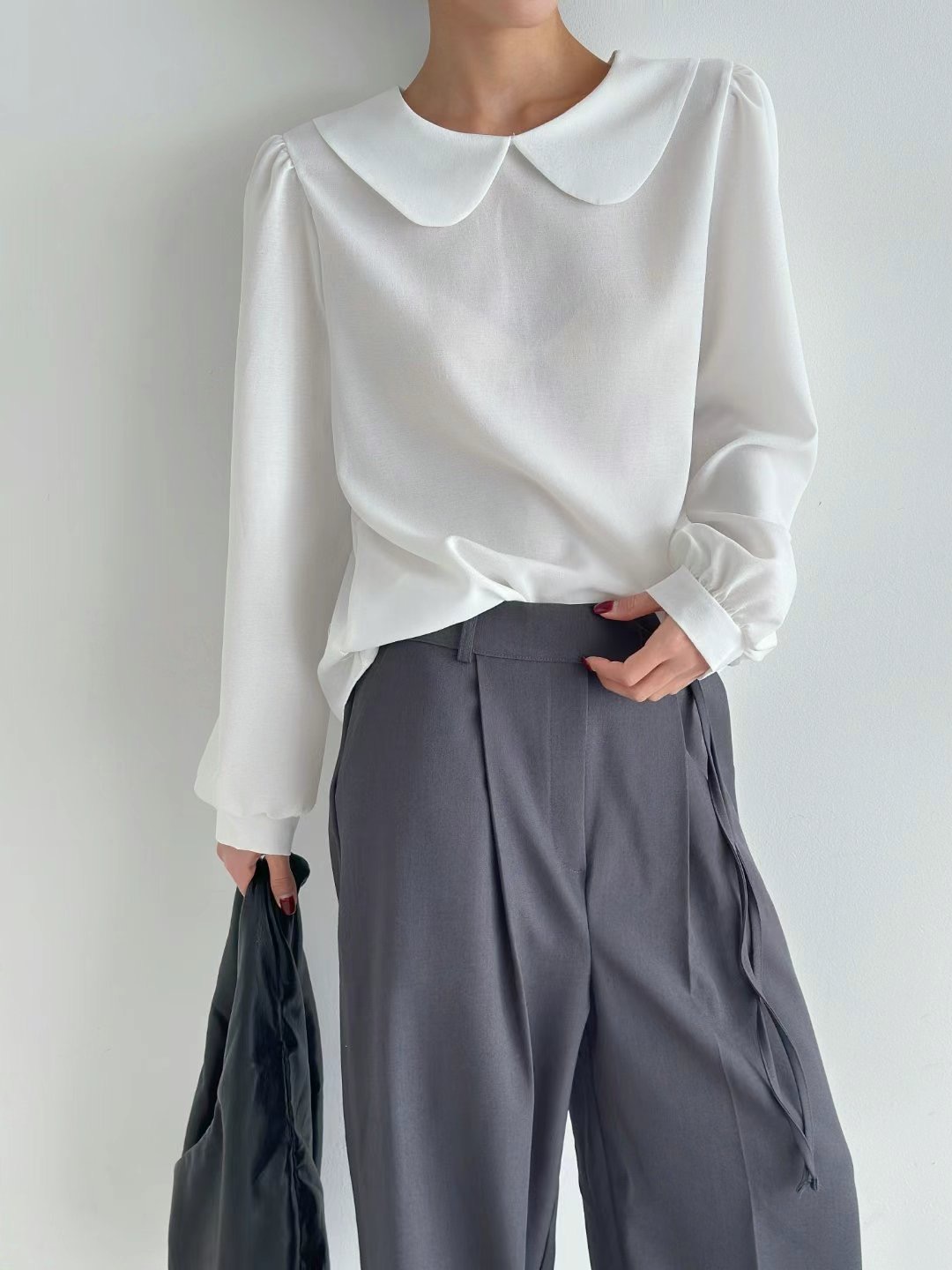 ALICE S CLOSET韓國直郵㊣東大門實拍女裝新款推薦襯衫蕾絲衫圓領ALICE S CLOSET襯衫/蕾絲衫