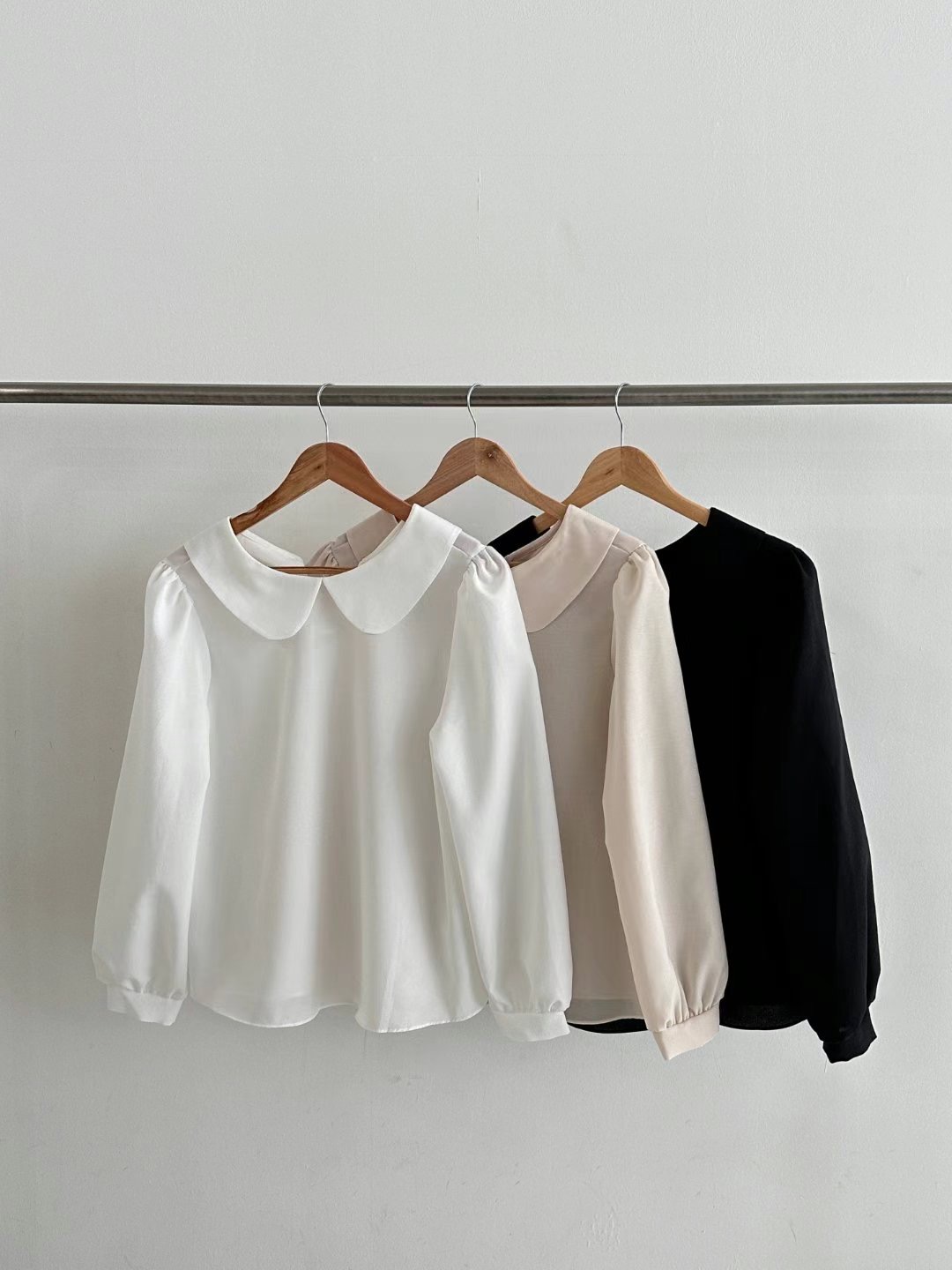ALICE S CLOSET韓國直郵㊣東大門實拍女裝新款推薦襯衫蕾絲衫圓領ALICE S CLOSET襯衫/蕾絲衫圖色3左三色