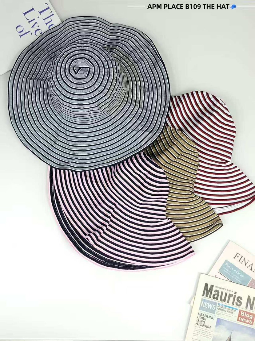 THE HAT-P韓國㊣直郵東大門代購女裝新款休閑推薦帽子條紋THE HAT帽子