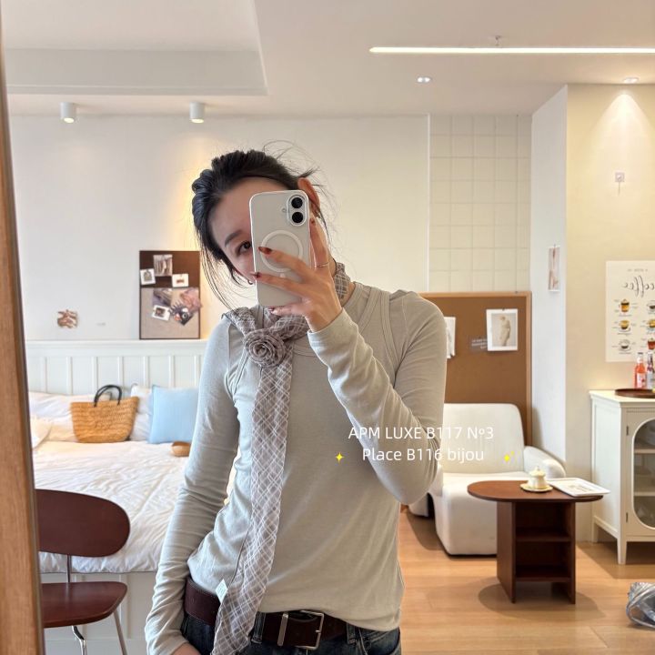 N3韓國直郵㊣東大門實拍女裝新品熱賣人氣推薦圍巾披肩格紋N3圍巾/披肩