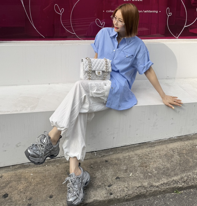 JUJU韓國直郵㊣東大門實拍女裝新品25春夏休閑熱賣推薦休閑褲JUJU休閑褲