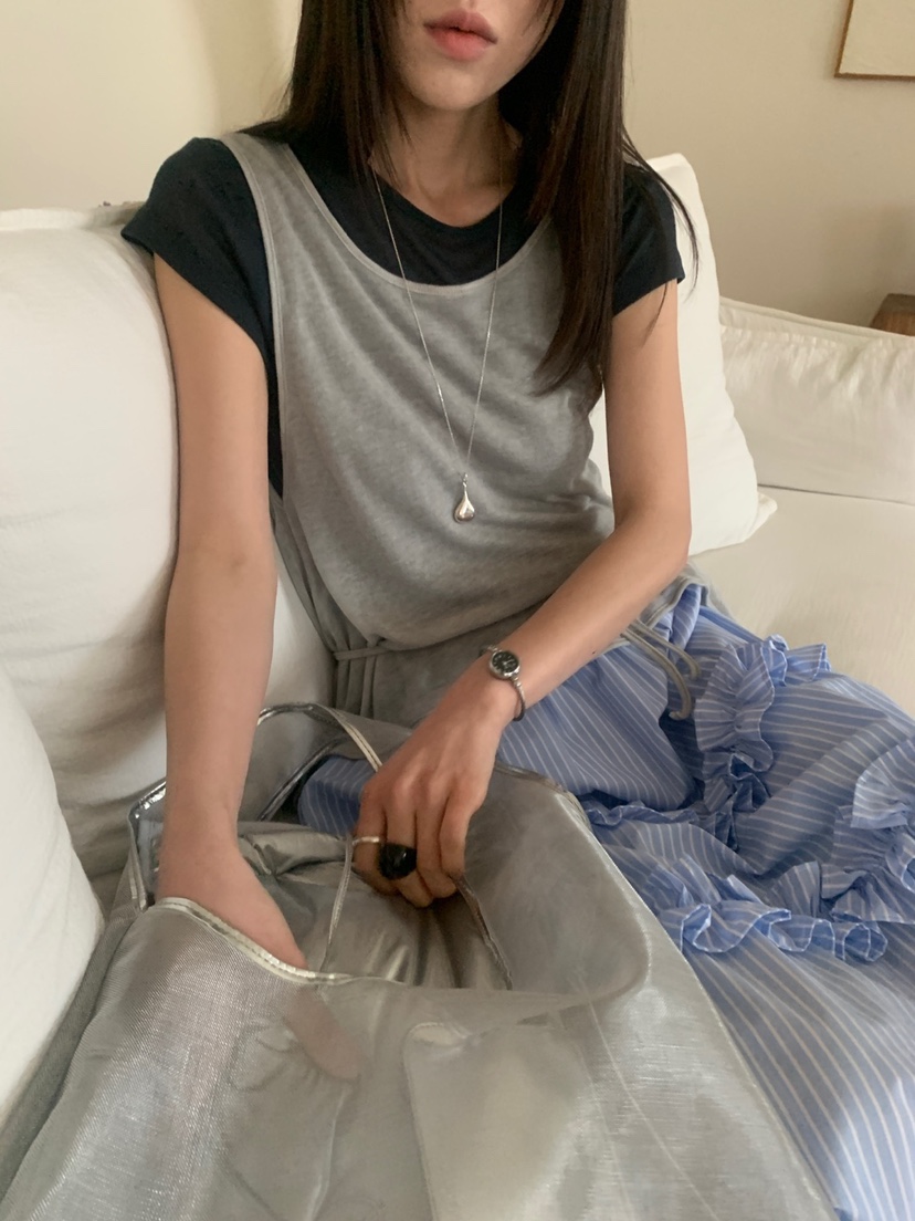 VAARA韓國直郵㊣女裝新品人氣休閑推薦時尚25春夏熱賣吊帶背心VAARA吊帶/背心