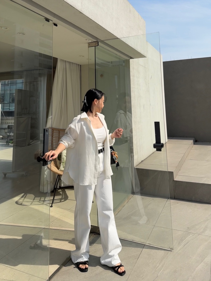 RIAH直郵韓國代購㊣女裝新品熱賣時尚25春夏人氣牛仔褲打折RIAH牛仔褲