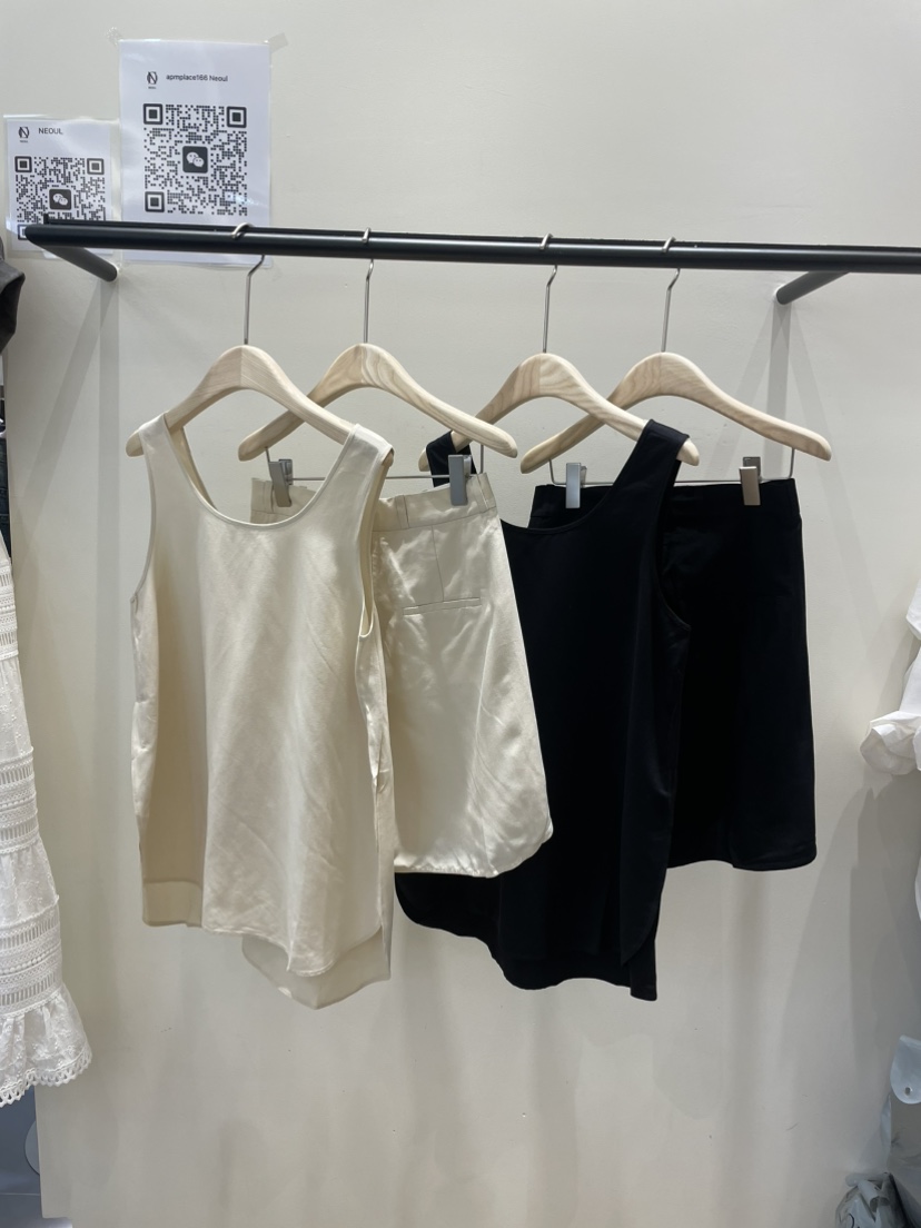 NEOUL韓國直郵㊣女裝新品25春夏熱賣推薦人氣休閑時尚套裝NEOUL/ahin雙領標簽套裝