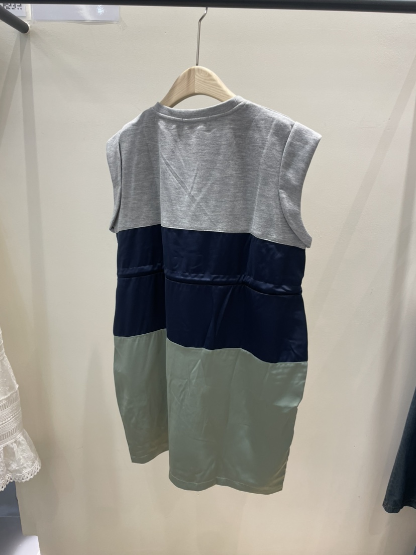 NEOUL韓國直郵㊣東大門實拍女裝新品推薦休閑25春夏時尚連衣裙NEOUL/ahin雙領標簽連衣裙