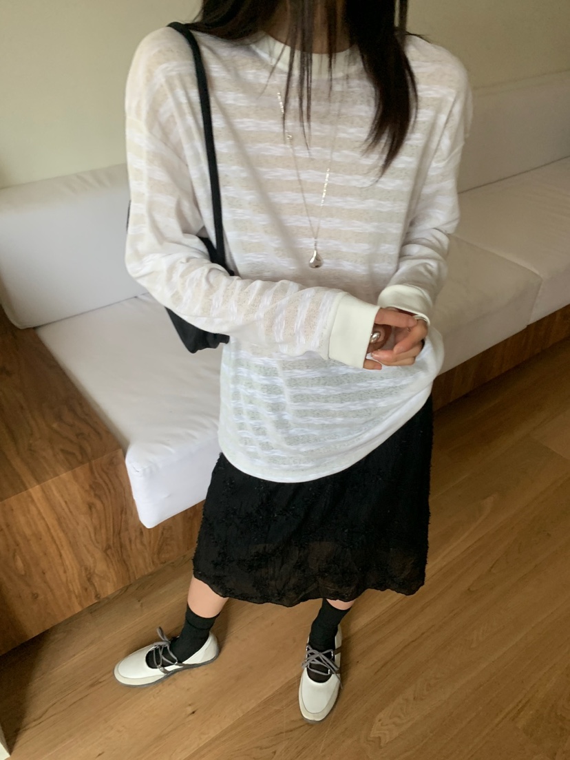 VAARA韓國直郵㊣東大門實拍女裝新品休閑熱賣推薦時尚長袖T恤VAARA長袖T恤