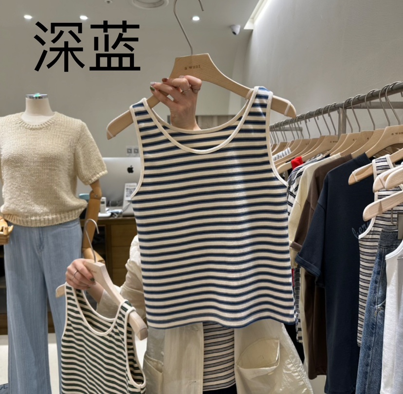 A WANT韓國直郵㊣東大門實拍女裝新品推薦熱賣人氣吊帶背心A WANT吊帶/背心圖色2