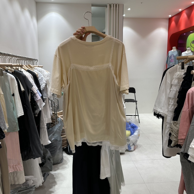 MINI UNNI直郵韓國代購㊣女裝新款時尚人氣推薦25春夏休閑T恤MINI UNNIT恤